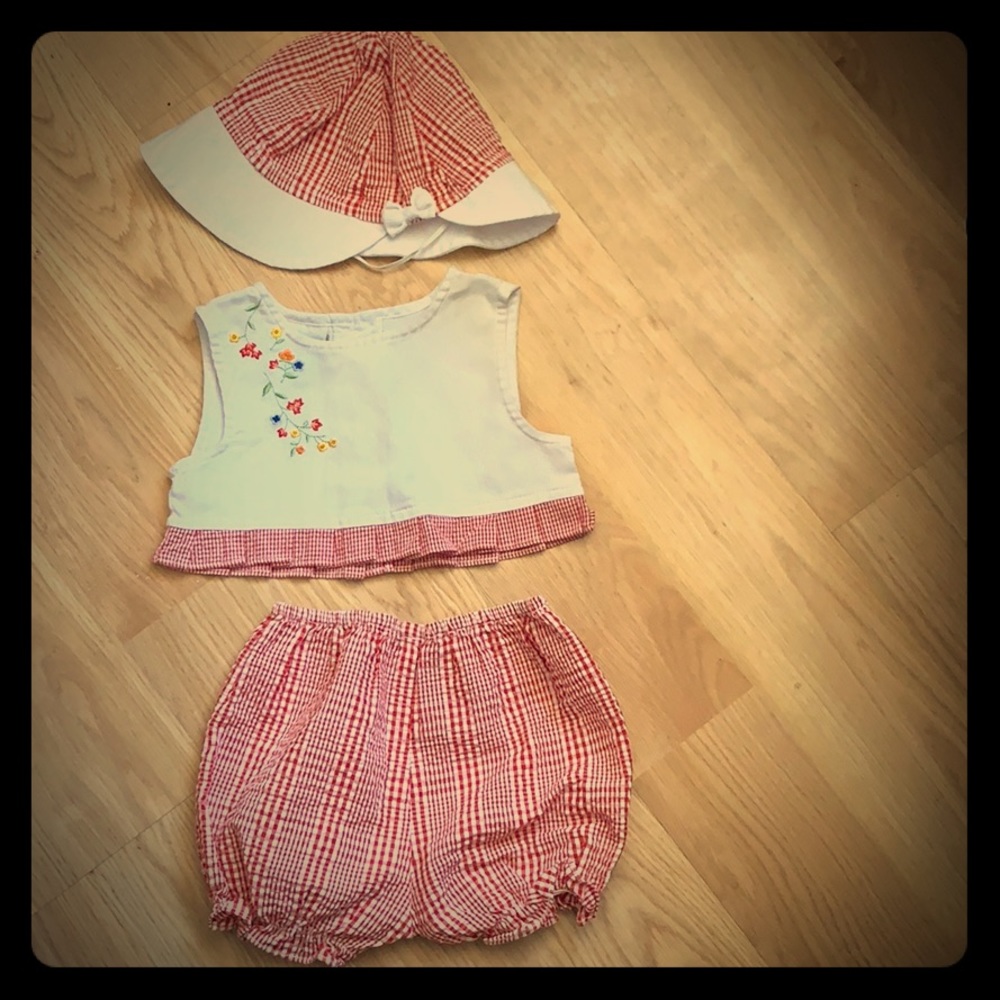 Red & White checkered 3 Piece Set